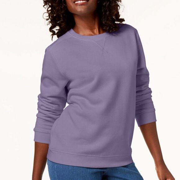 COPY - Kendra Scott essentials Sweatshirt Sz Small light lilac color - Picture 1 of 7